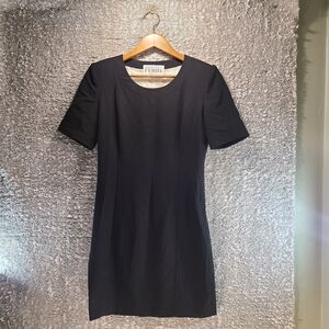 Vintage Gianfranco Ferre Dress Contrast Black White Shift Dress Lined Size 40, M